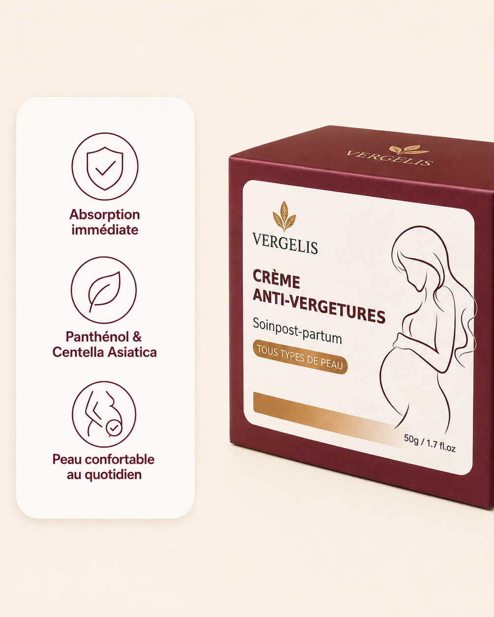 Crème Anti-Vergetures Vergelis